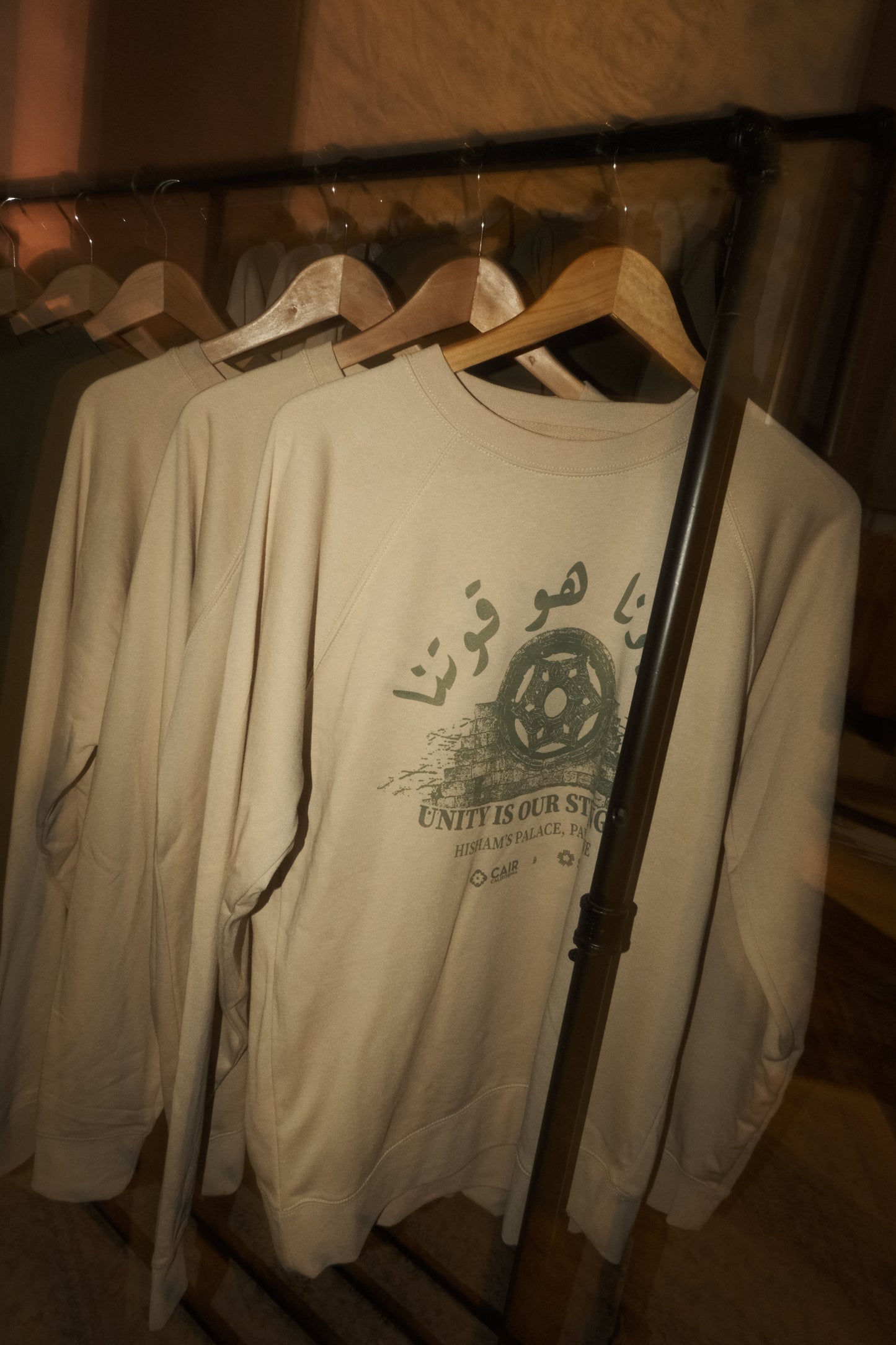 CAIR-LA Crewneck - Sand Cream